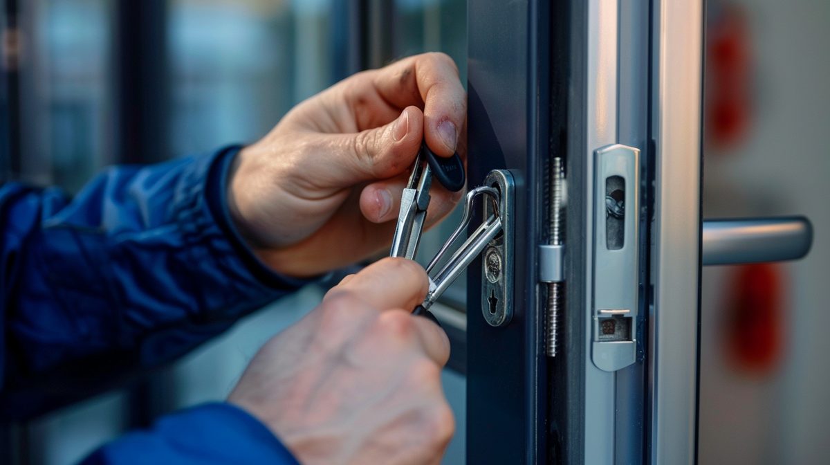 High-security lock installation