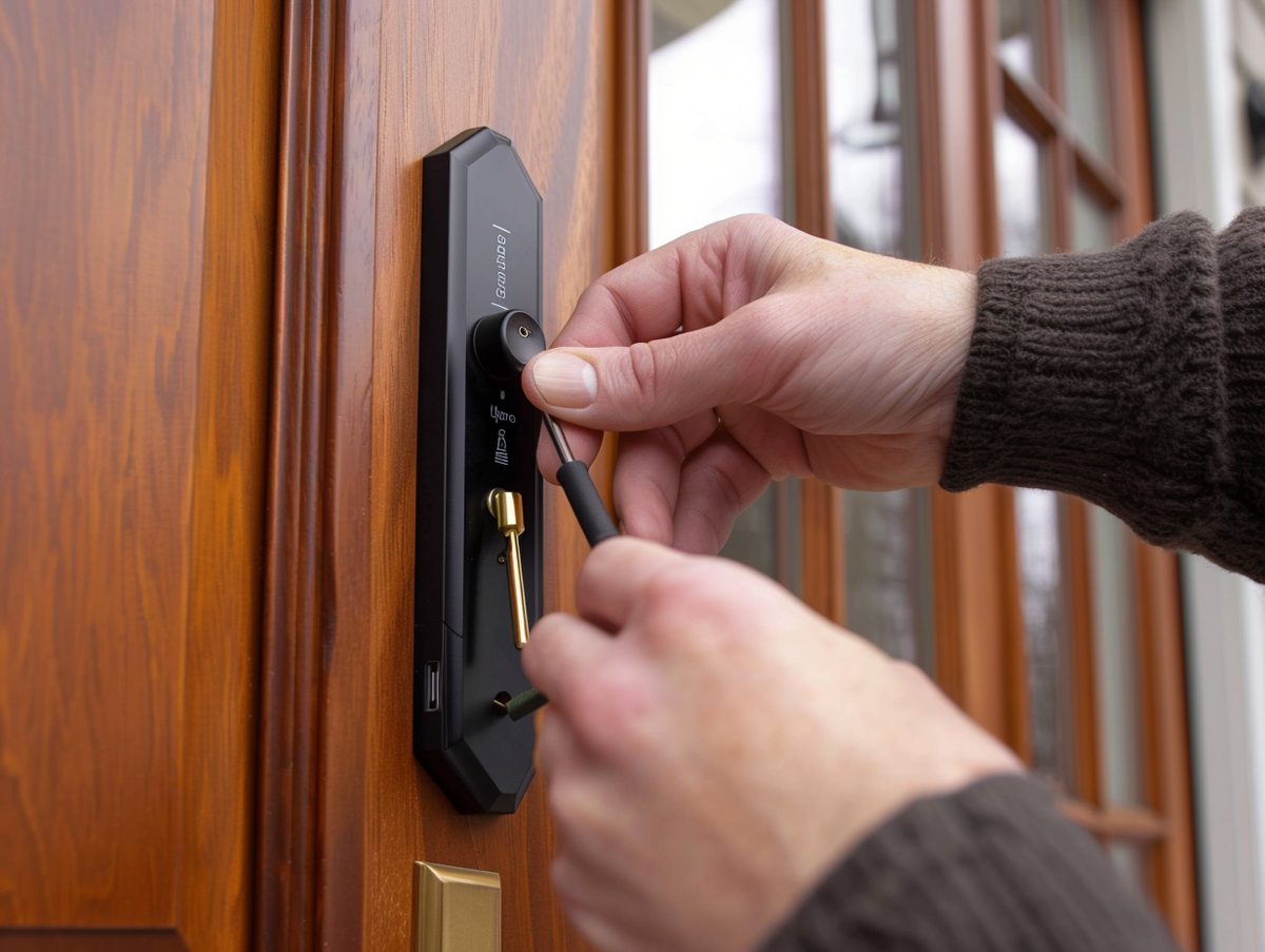 High-security lock installation